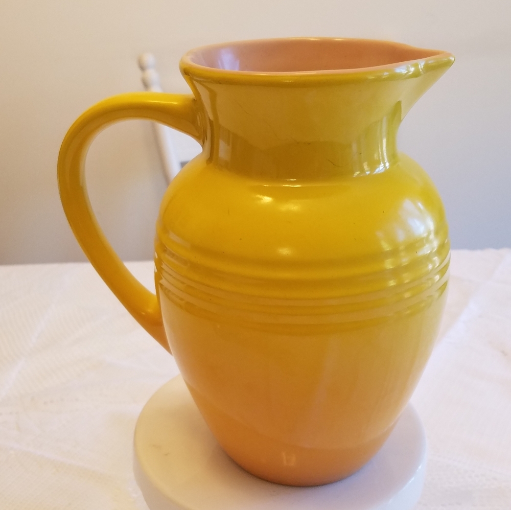 Yellow Ceramic Pitcher Necter - Picture 3 of 8
